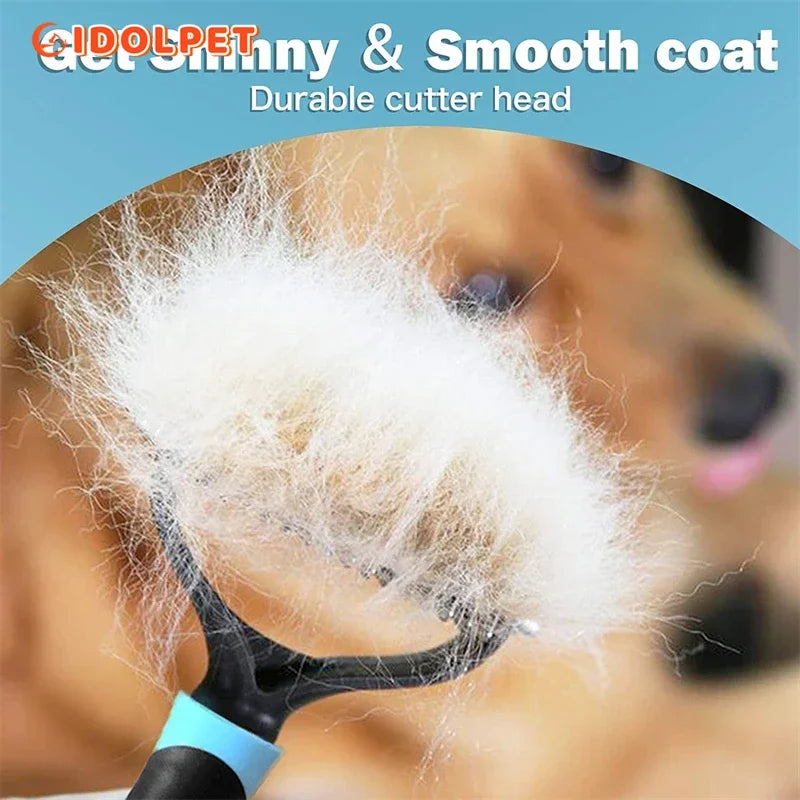 Brosse Démêlante Double Face pour Chien — Toilettage Professionnel Anti-Poils