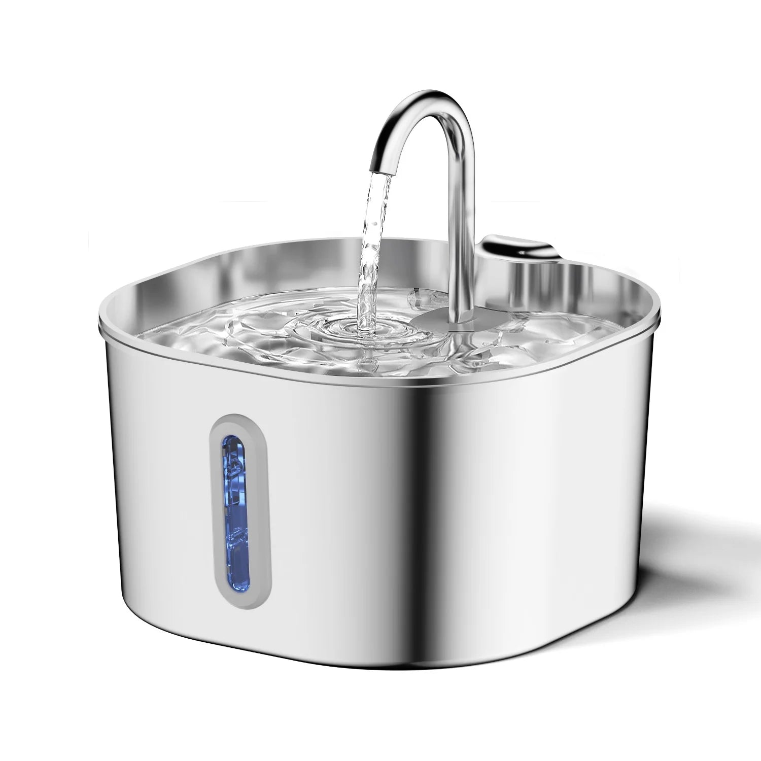 Fontaine à Eau pour Chien — Acier Inoxydable 2,2L Ultra Silencieuse